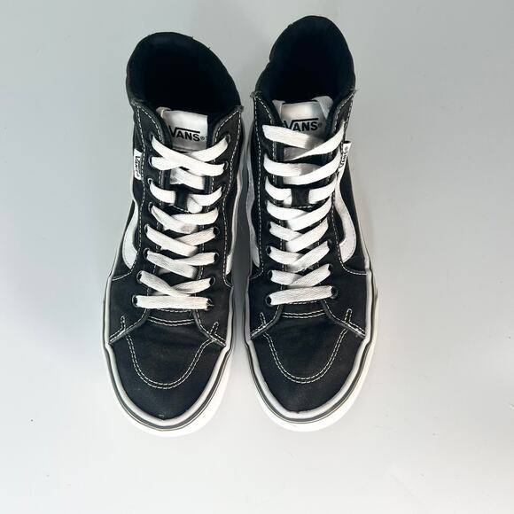 Vans Old Skool Canvas Suede Hi Top Skate Sneakers Shoes Black 507698 Women 7.5 - Picture 4 of 13